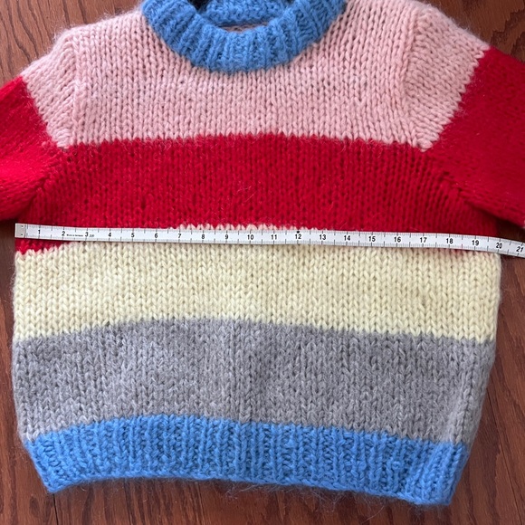 GANNI Julliard Striped Mohair Sweater,size M - Picture 6 of 12